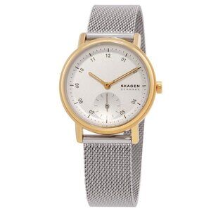 NWT Authentic Skagen Kuppel Lille Quartz White Dial Women's Watch